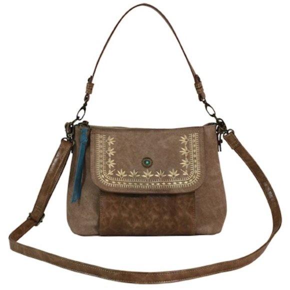 Catchfly Bags Catchfly Brown Suede Leather Purse Concealed Carry
